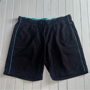 Women’s Boardshorts Swim Shorts Black Blue Size L